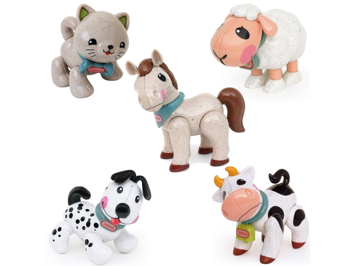 Conjunto De Brinquedos De Animais De Fazenda Tolo Primeiros Amigos Brinquedos Orgânicos Sustentáveis
