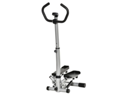 Bicicleta De Exercício Com Barras De Apoio, Ecrã Lcd Velocidade Ajustável Pernas Glúteos