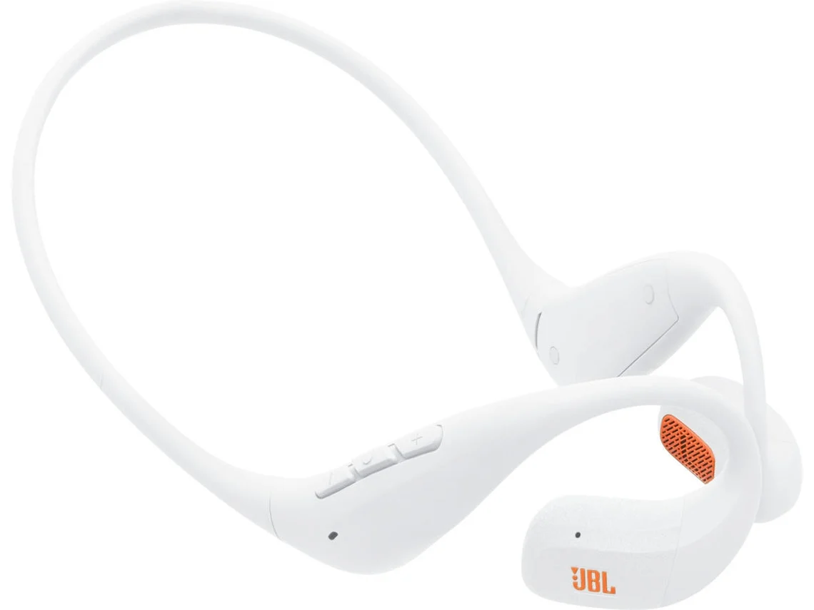 Auriculares Bluetooth JBL Endurance Pace (Open Ear - Microfone - Branco)