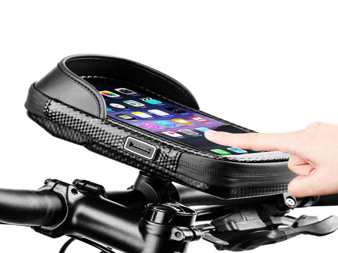 Bolsa para Telemóvel de Bicicleta 6 5 Polegadas Impermeável Ecrã Tpu Rígida LURELIA