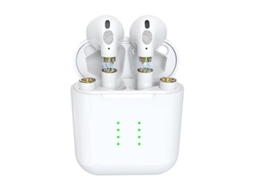 F68 Fones Bluetooth 5.0 Tws Ipx5 4baterias Substituíveis Hd Controle Toque Usb-c 24h Branco