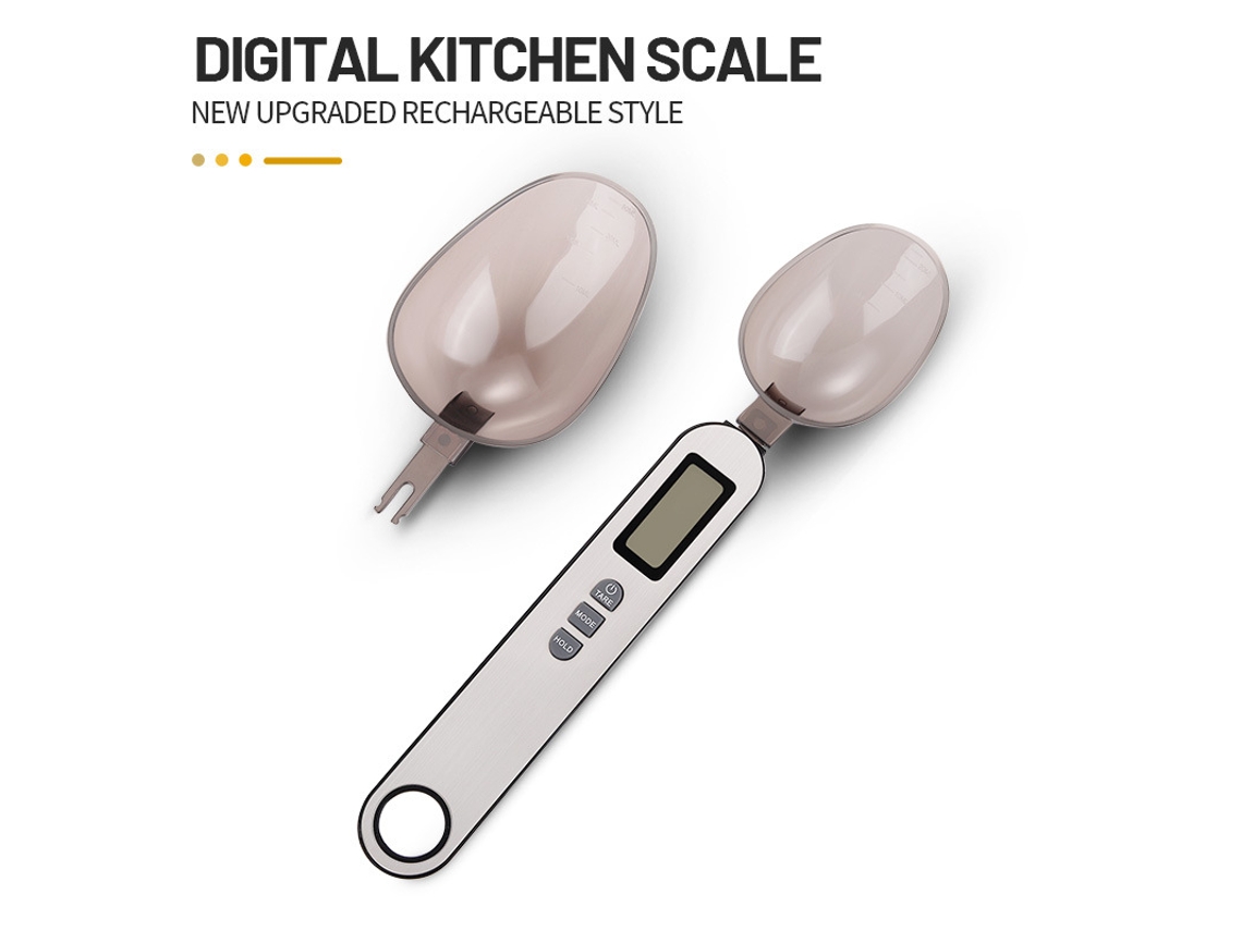 Balança Digital Colher, 500g/0,1g, Para Especiarias, Leite Em Pó E Proteína Em Pó. Czhhmart