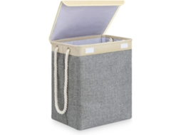 Cesto grande para roupas pequenas com tampa, cesto duplo para roupas pequenas com tampa, presente Slowmoose