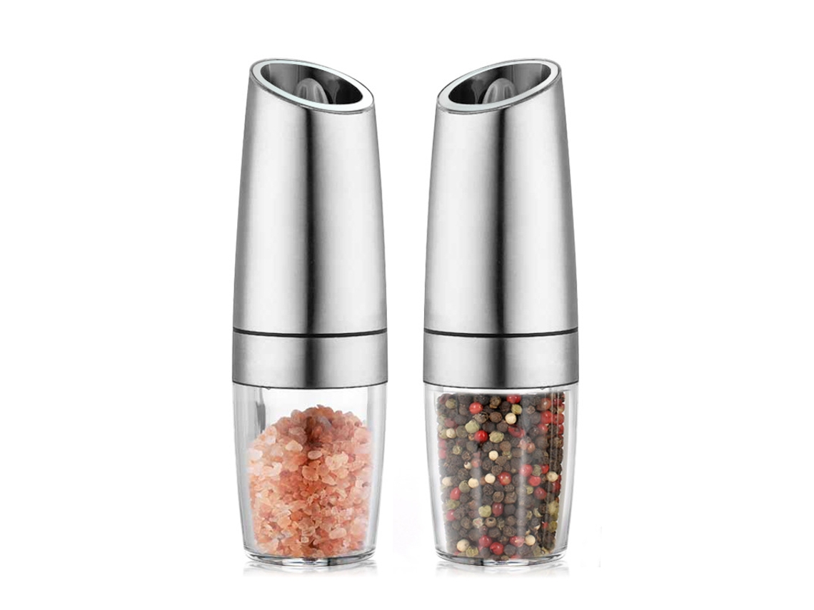 Conjunto de moedores elétricos de sal e pimenta AQUAFORGE, com bateria