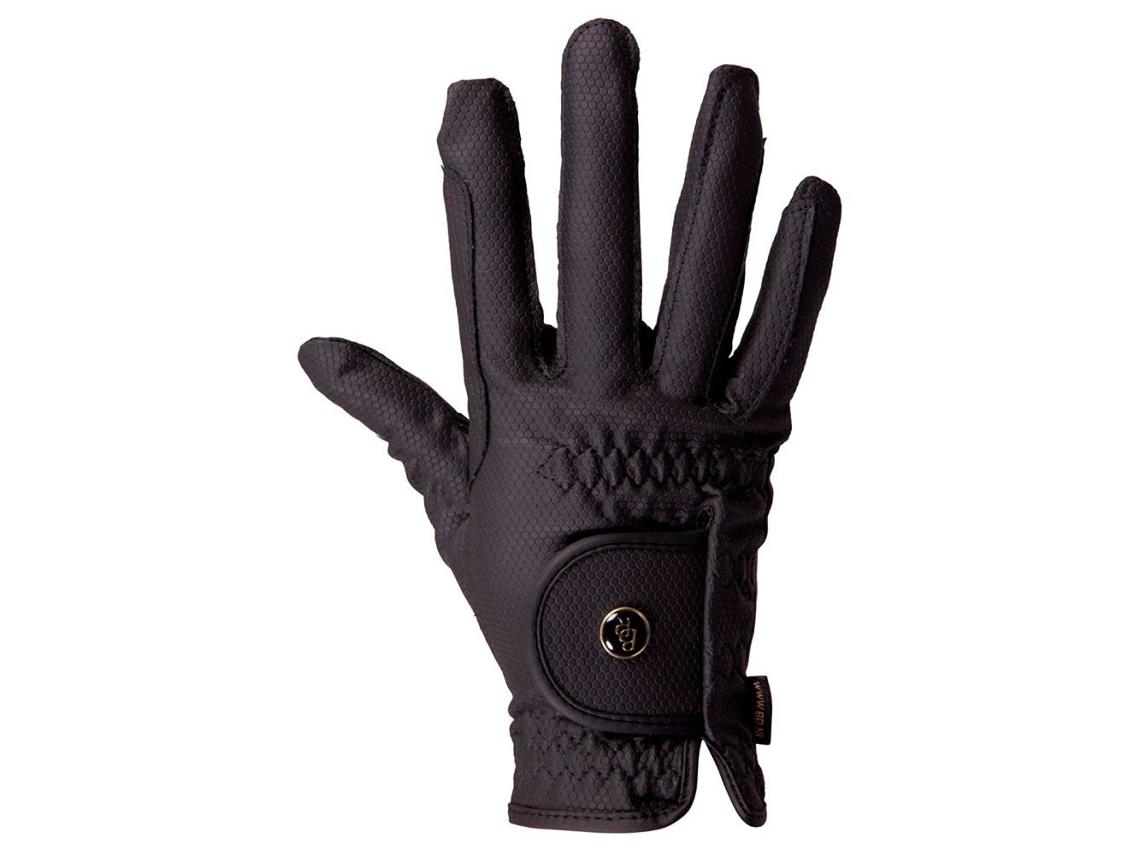 Luvas Equitação Durable Pro Preto 4Br