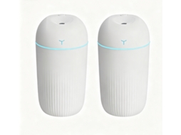 Conjunto De Presente Com 2 Umidificadores De Grande Capacidade, Mini Umidificadores Portáteis Para Carro/casa E Escritório.
