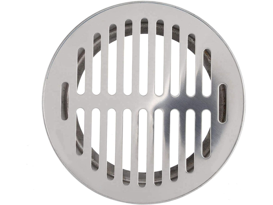 Ralo de Piso AQUAFORGE Aço Inoxidável, boca Plana 160, para Varanda, anti entupimento