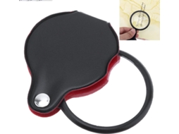 Mini Lupa de Bolso 10x com Lentes Ópticas e Proteção Cortical BRILVIBERA