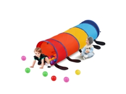 Tenda de Túnel Infantil VEVOR para Crianças Brinquedo Colorido de Túnel de Rastreamento Caterpillar para Bebês Ou Animais de Estimação