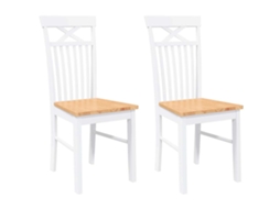 Dining Chair, Dining Chairs Vidaxl Branco Borracha (n/a)