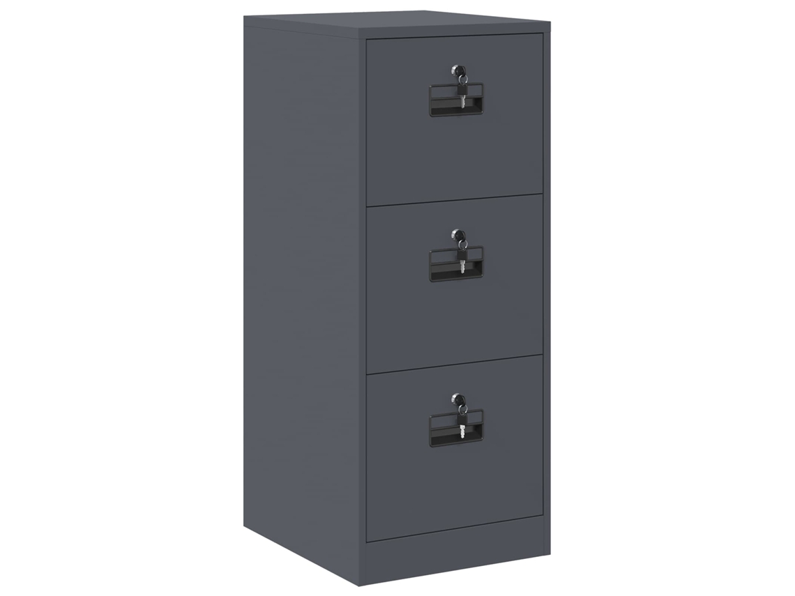 Armário de Arquivo com Gaveta Antracite 44x50x106.5 cm MAISON EXCLUSIVE
