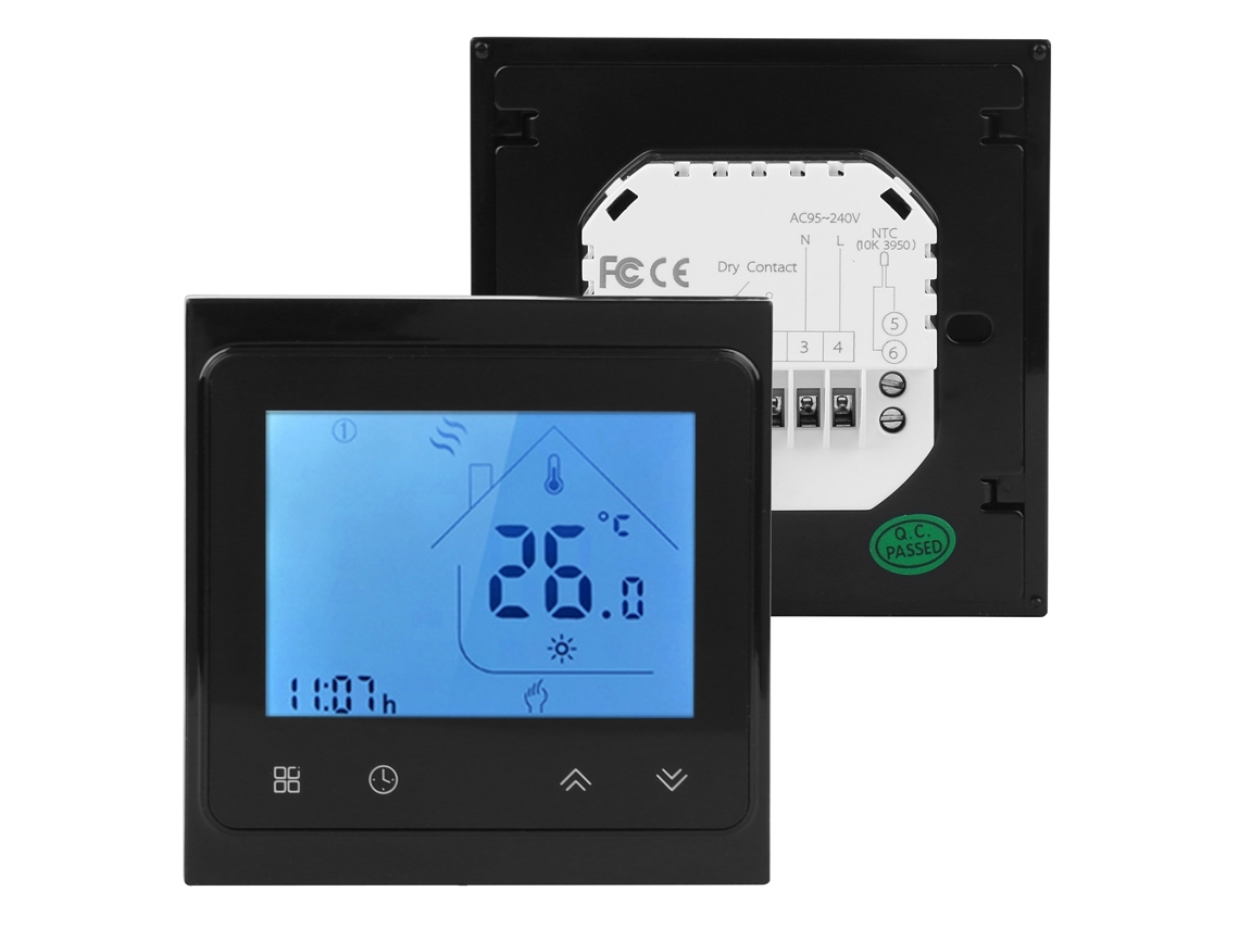 Laxiscreed Termóstato De Água Com Display Lcd E Compatível Com Alexa Para Aquecimento Inteligente