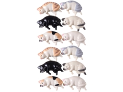 Conjunto De 12 Porta Lápis Em Formato De Gato, Porta Pincéis Para Unhas, Colorir E Manicure. Design Gokoco