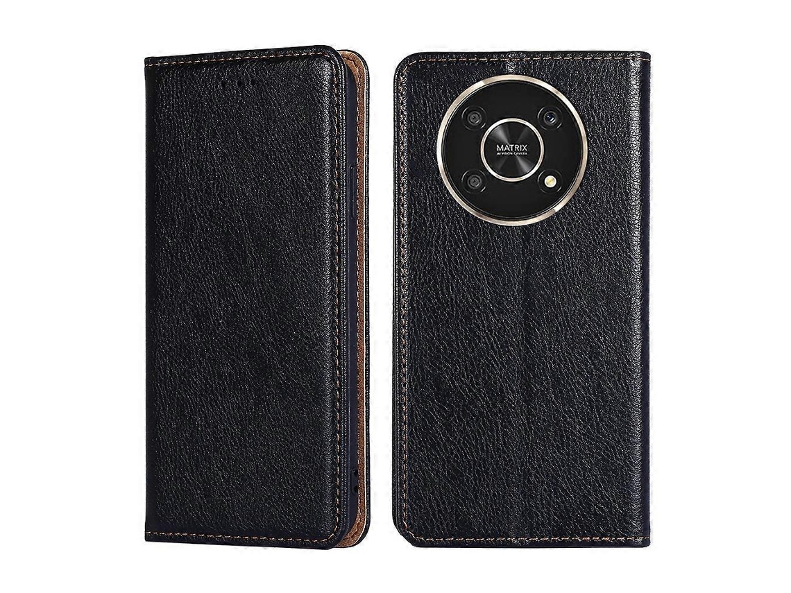 Capa De Celular For Honor X30 Em Couro Sintético Com Acabamento Brilhante E Cor Sólida.