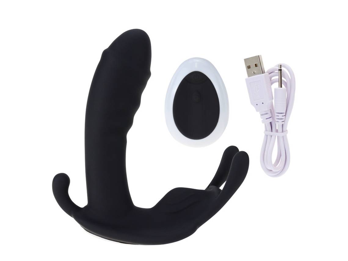 Vibrador De Massagem Com Controle Remoto Sem Fio Vestvel Para Mulheres (preto)