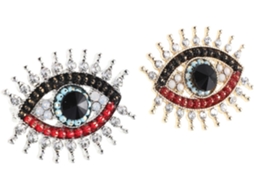 Conjunto De 2 Broches Turcos Com Strass Em Formato De Olho, Estilo Vintage, Ideais Para Mulheres. Perfeitos Para Prender Em Lenços, Xales E Golas.