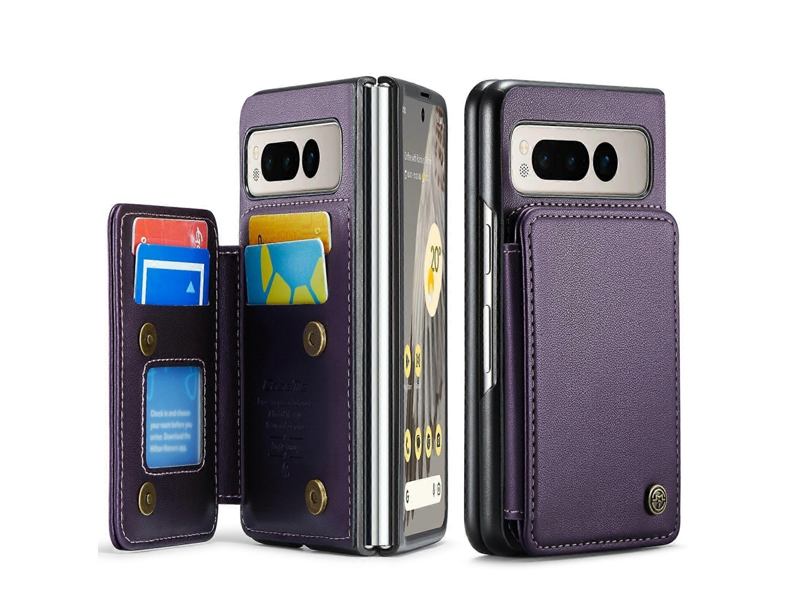 Capa De Couro Antirroubo Caseme C22 Pctpu Estilo Empresarial Rfid Para Google Pixel Fold