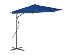 Vidaxl Guarda-sol De Jardim Com Poste De Aço 300x230 Cm Azul