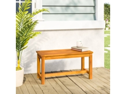 Vidaxl Banco De Jardim 80x35x45 Cm Madeira De Acácia Maciça