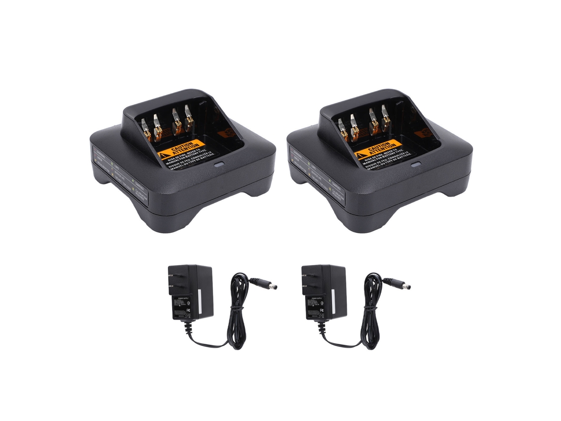 Mali Carregador Rápido de Rádio com Indicador Led para Apx1000, Apx3000, 2 Unidades