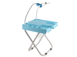 Repouso Para Pé De Pedicure Ajustável Com Ventilador Secador, Lupa Led E Antiderrapante - Kit Profissional