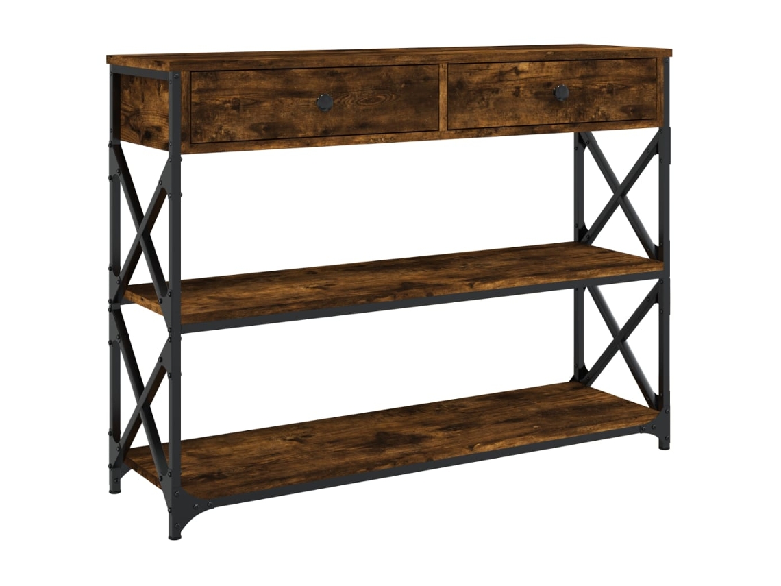 Console Table, Console Tables Vidaxl Marrom Madeira Processada (n/a)