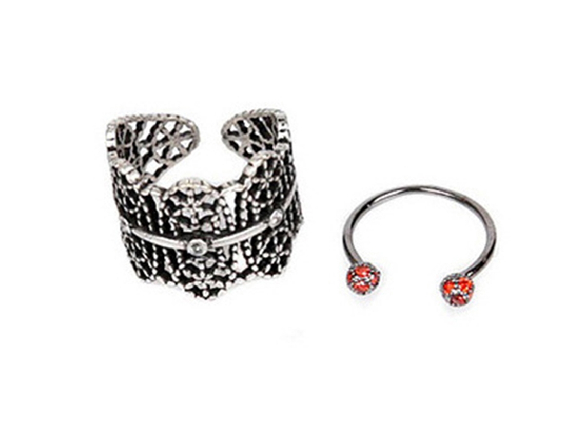 Anéis Vintage Feminino Conjunto Abertura Oca