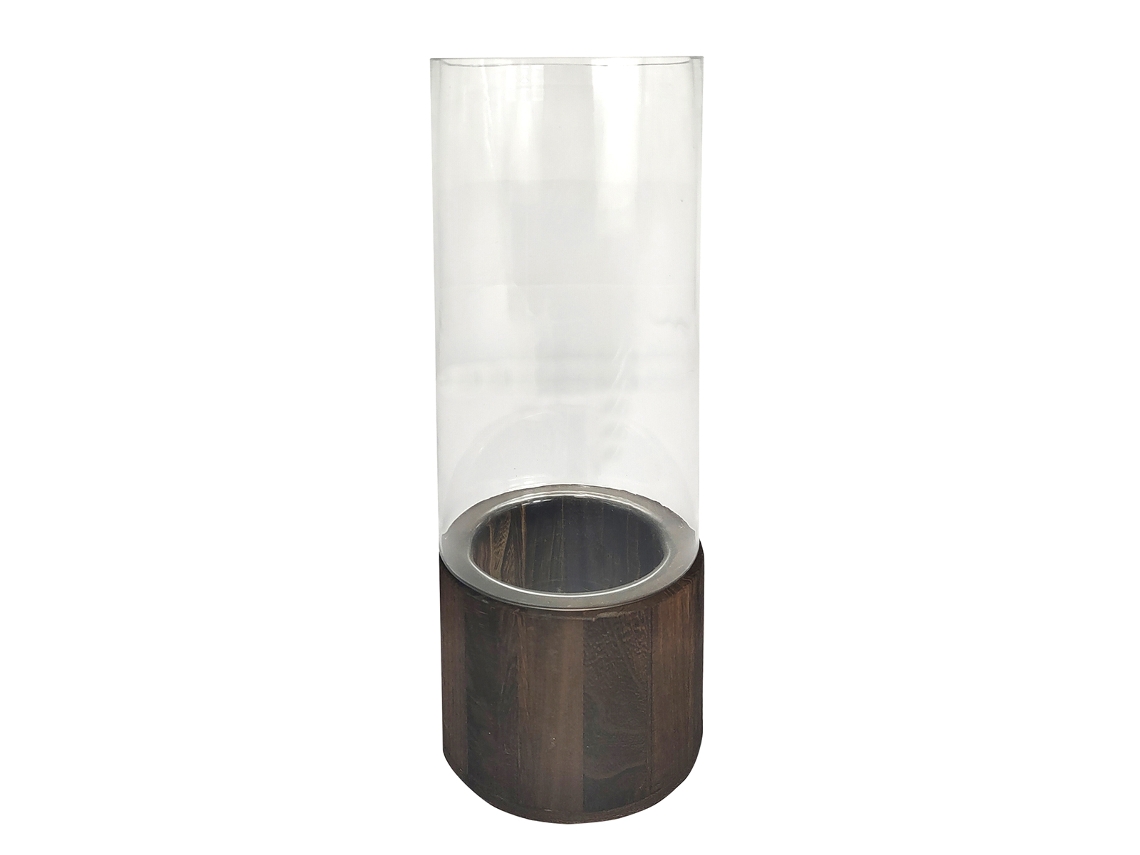 Decoração para Casa ORIGEN Vaso Vasos e Porta-velas Vaso Transparente - 35x12x12cm