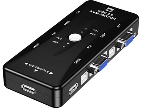 Switch HOWEI HW1702 (KVM - VGA - 4 em 1)