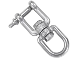 Conector De Gancho Giratório Aço Inoxidável 304com Extremidades Duplas Cadeira Suspensa Ox, M8