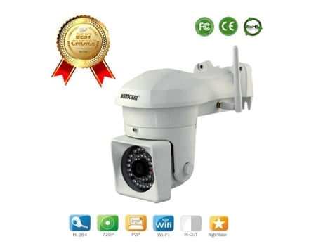 Lcc® Wanscam Cmos Lente Grande Angular 36Led Visão Noturna P2P Câmera Ip Sem Fio com Filtro Infravermelho Branco Hw0023