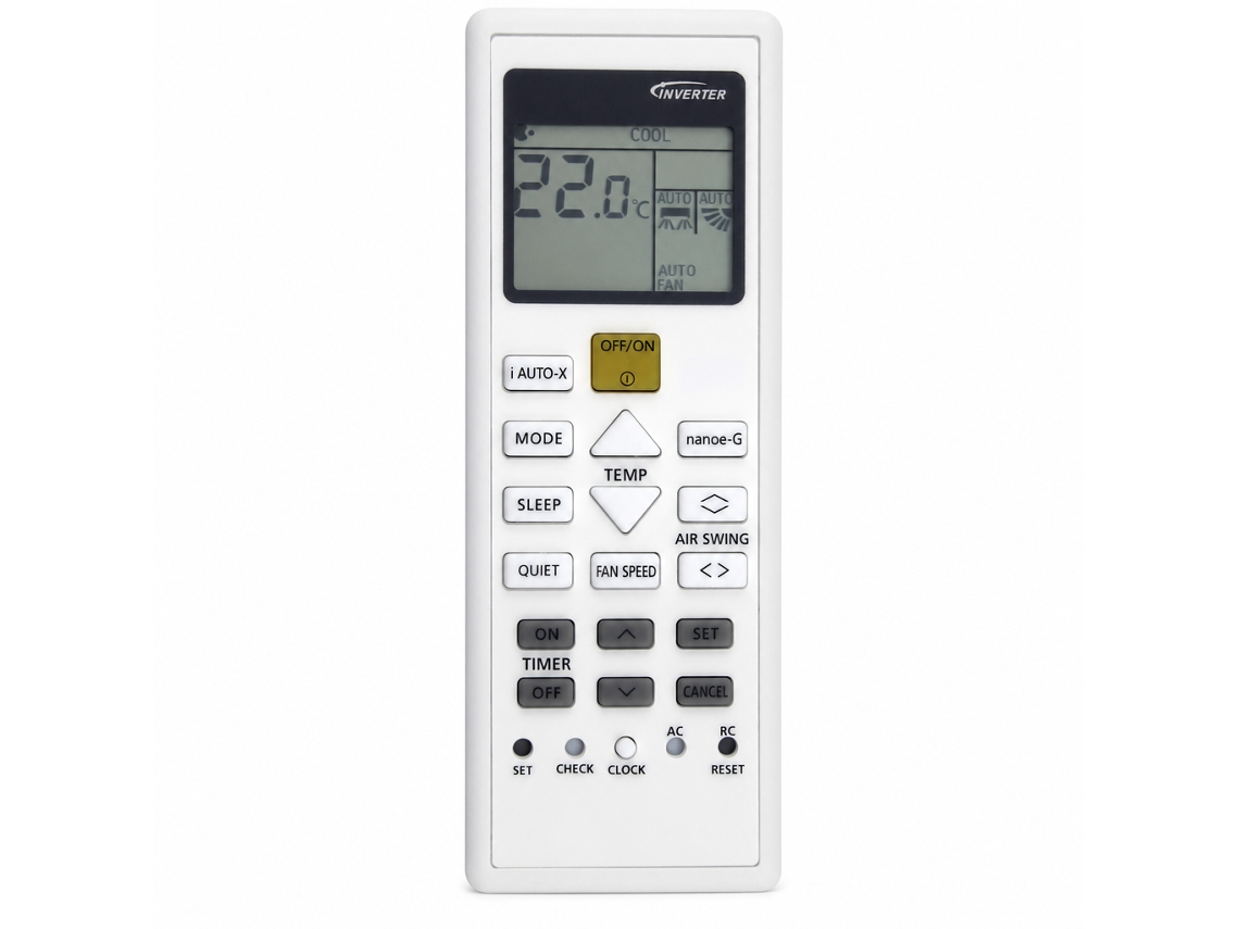 Comando À Distância Para Ar Condicionado Compatível Com Panasonic A75c15970, Sem Programação