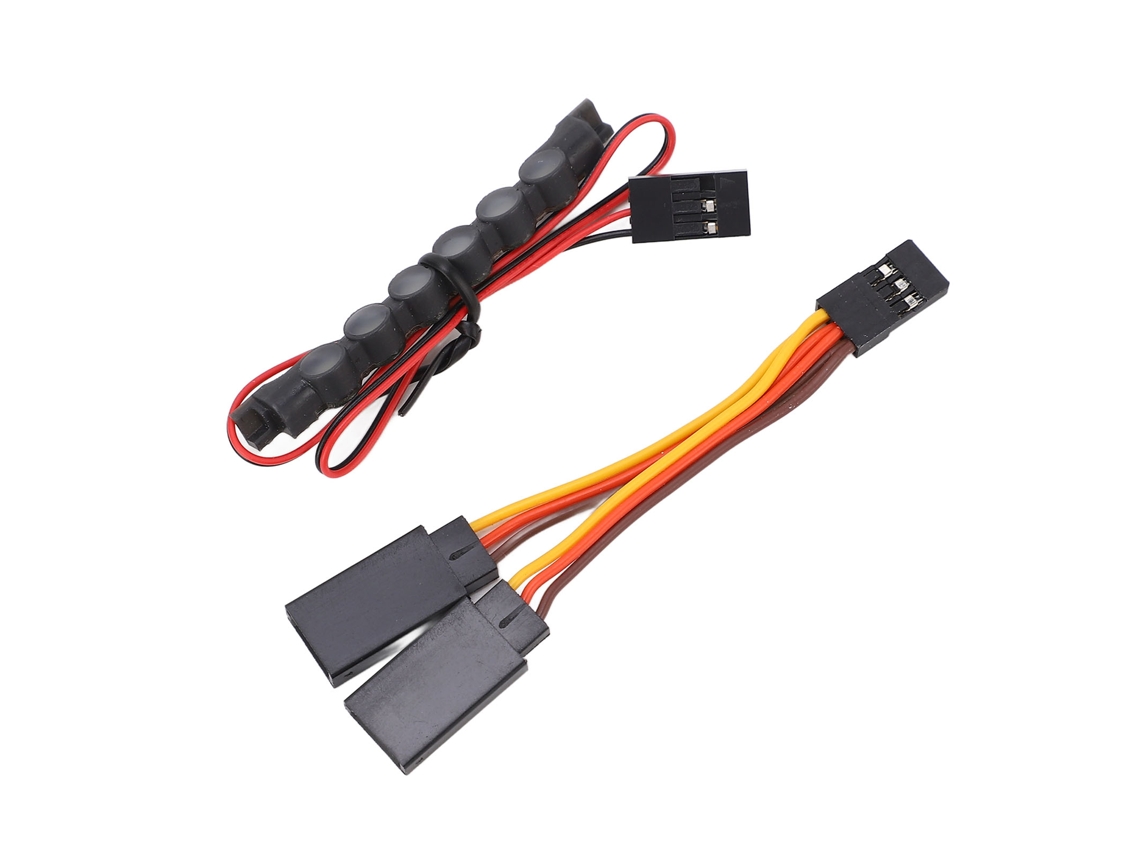 Mali luz Teto Rc 6 Led Barra Farol Dianteiro para Carro Controle Remoto Traxxas 1/18 Trx4m Dourado