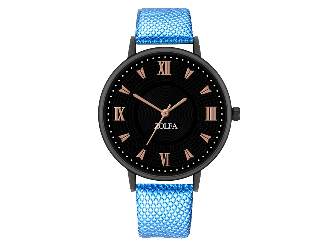 Relojes De Pareja Para Hombre Y Mujer De Cuero Moda Pulsera Azul