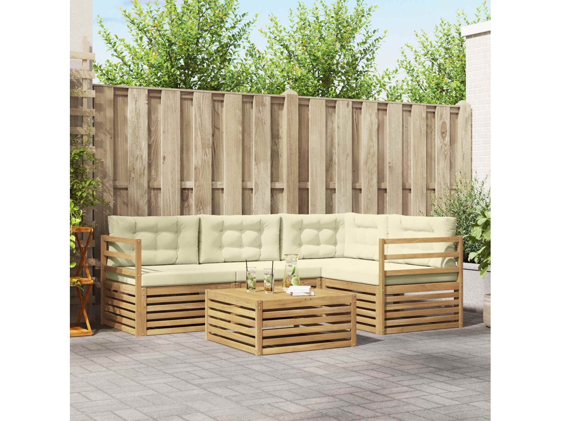 Vidaxl Conjunto De Sofás Para Exterior 5 Unid.