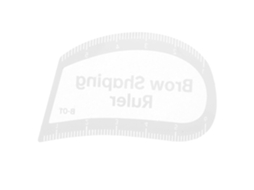 Régua curva transparente para sobrancelhas Cabilock, ferramenta de design simétrico para desenho, modelo de curva