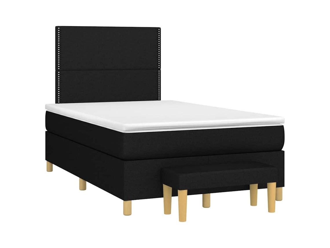Box Spring Bed, Box Spring Beds Vidaxl Preto Tecido (120 X 190 Cm)