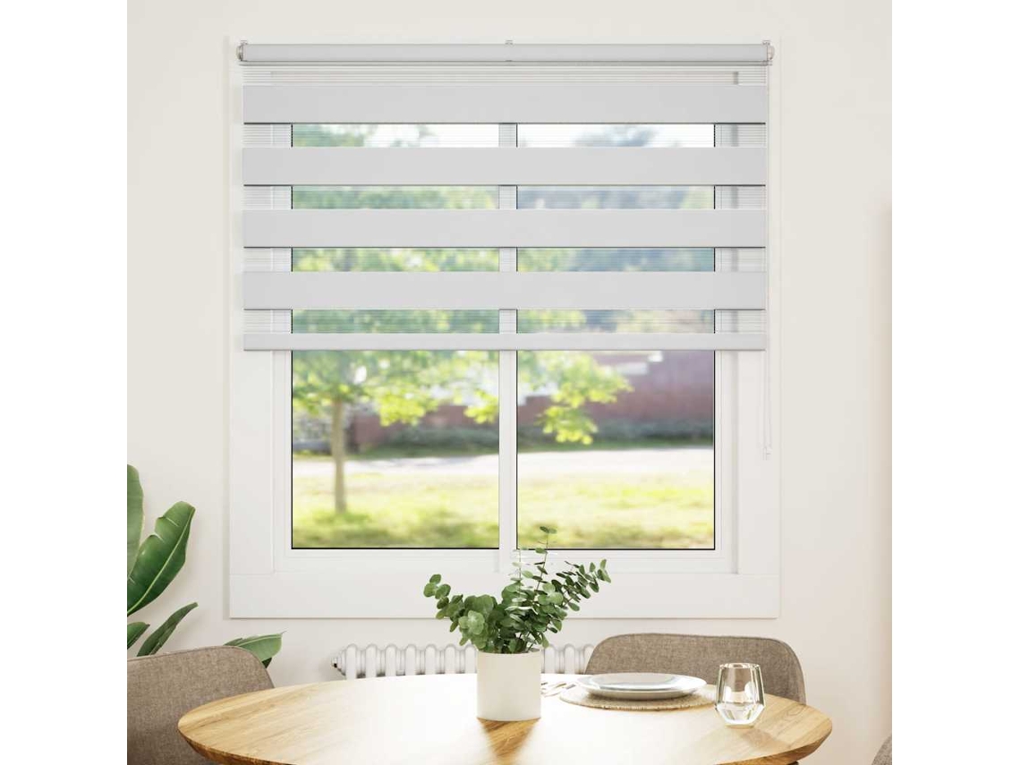 Cortina De Zebra 135x150 Cm Largura Do Tecido 130,9cm Poliéster