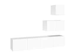 Conjunto 4 de móveis de tv VIDAXL Branco Madeira processada (60x30x30 cm )