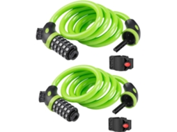 Cadeado De Bicicleta De Alta Segurança Com Combinação De 5 Dígitos Reconfigurável, Trava Espiral Para Cabo, Ideal Para Uso Externo Aquaforge