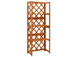 Conjunto 1 Treliça Vidaxl Marrom Madeira (55 X 30 X 140 Cm)