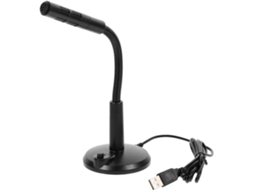 Microfone Usb Versátil Para Pc Com Ângulo Ajustável E Base De Liga Metálica Estável.