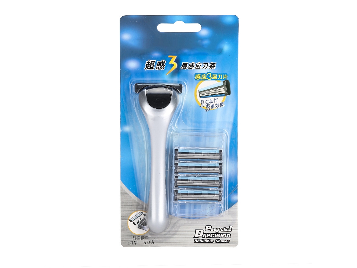 Manual De Razor Hombre Lâminas De 3 Camadas Barbear Clássico