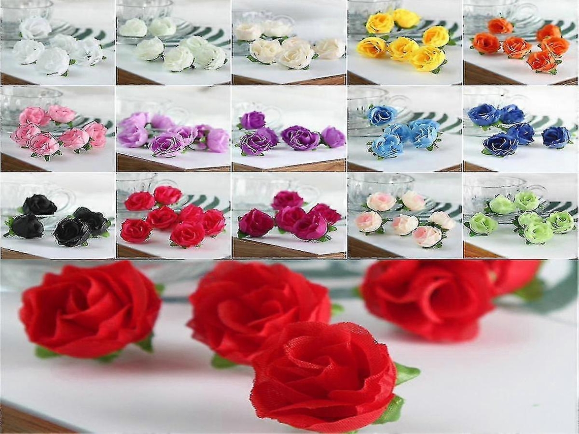 Guirlanda De Rosas Artificiais - 50 Peças, 50 Rosas - Rosa, Seda, 3 Cm - Para Interiores E Casamentos | Lurelia