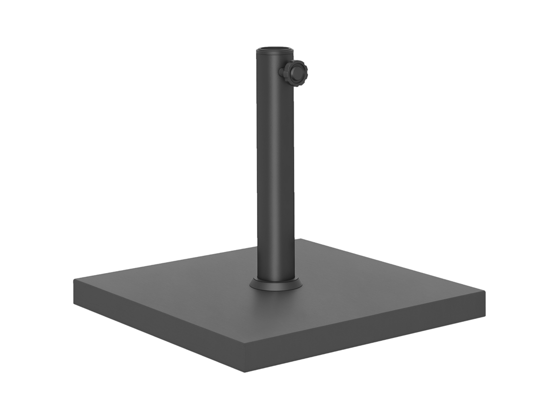 Base para Guarda sol BTFORUS quadrada 14,5 kg com manivela, HDPE e cimento