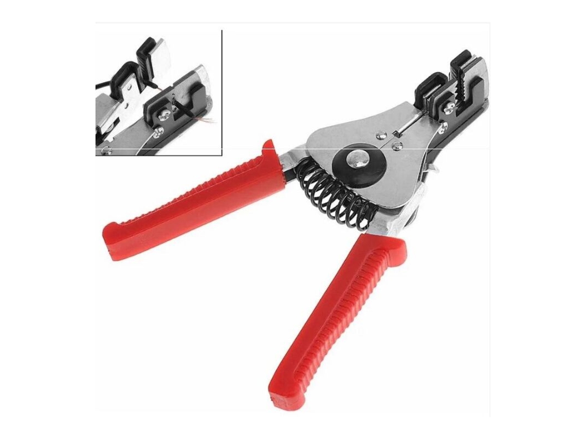 Alicate De Decapagem Fios Precisão 18cm, Decapador Automático, Cortador Cabos, E Corte Fios, Multiuso Para Decapagem, Crimpagem -aquaforge
