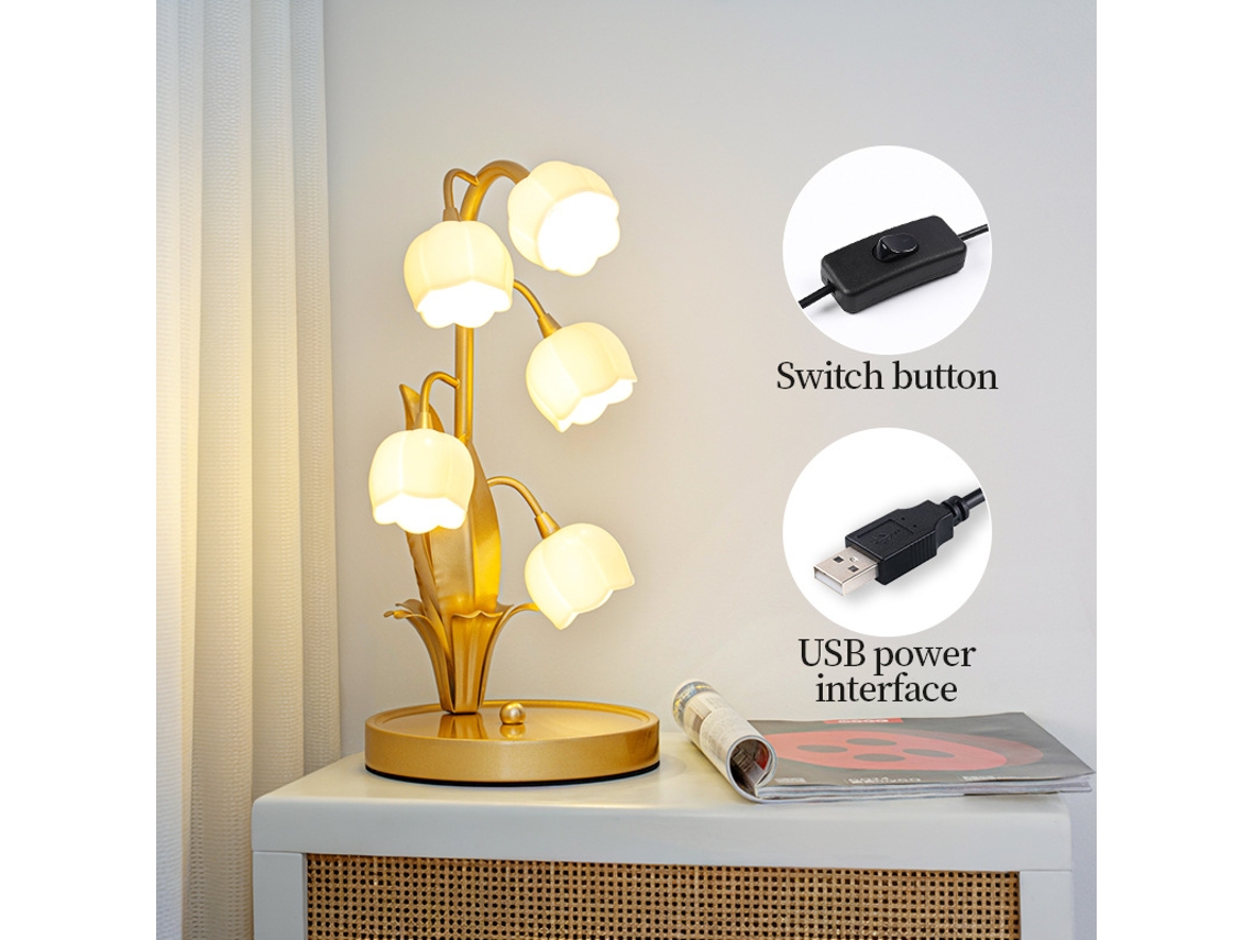 Lanterna De Cravo De Nardo, Luz De Cabeceira De Quarto Principal Romântico E Acolhedor, Luz Quente/entrada Usb