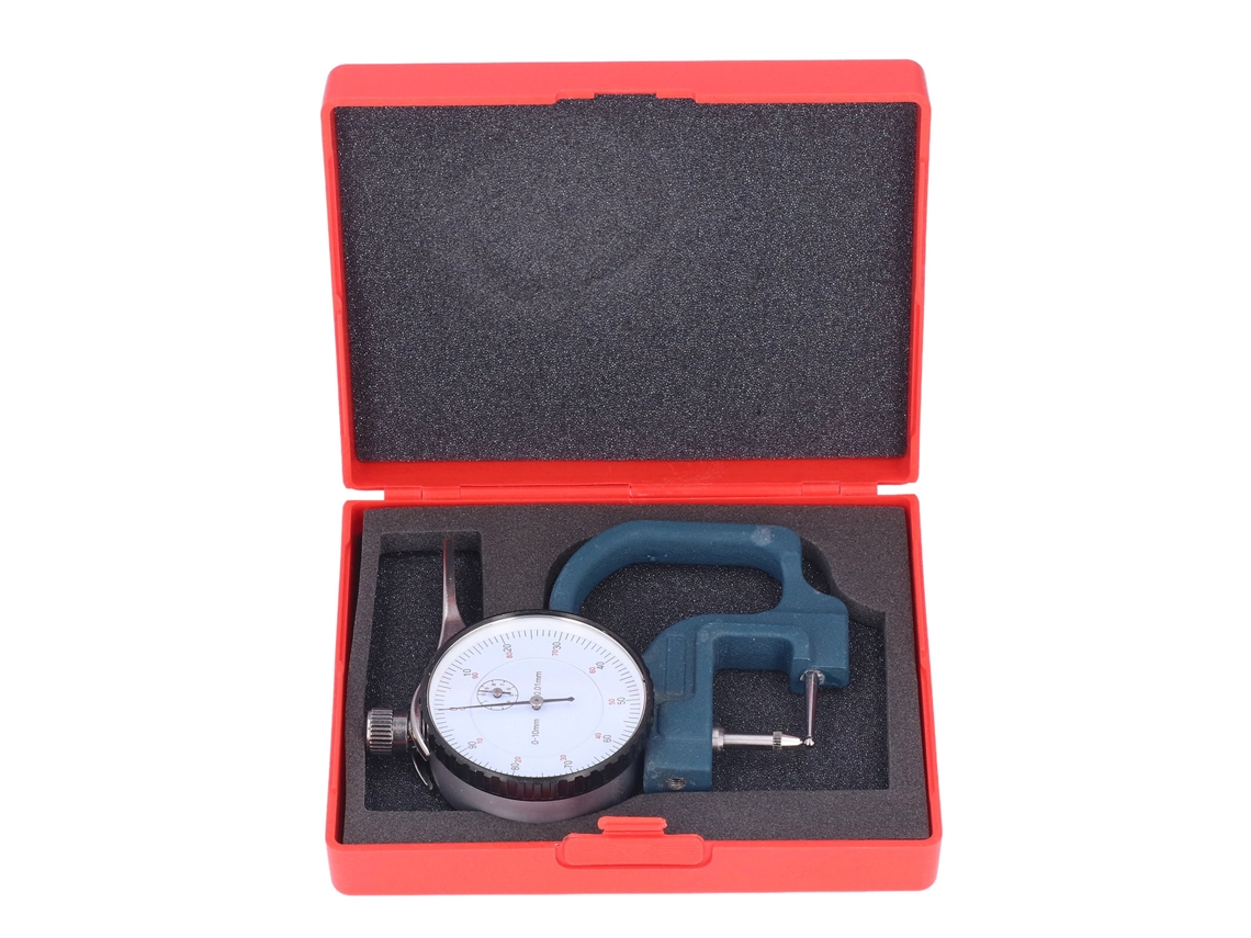 Calibre De Espesor De Alta Precisión Con Dial Redondo Herramienta De Medición De Espesor De Aleación De Aluminio 0‑10mm