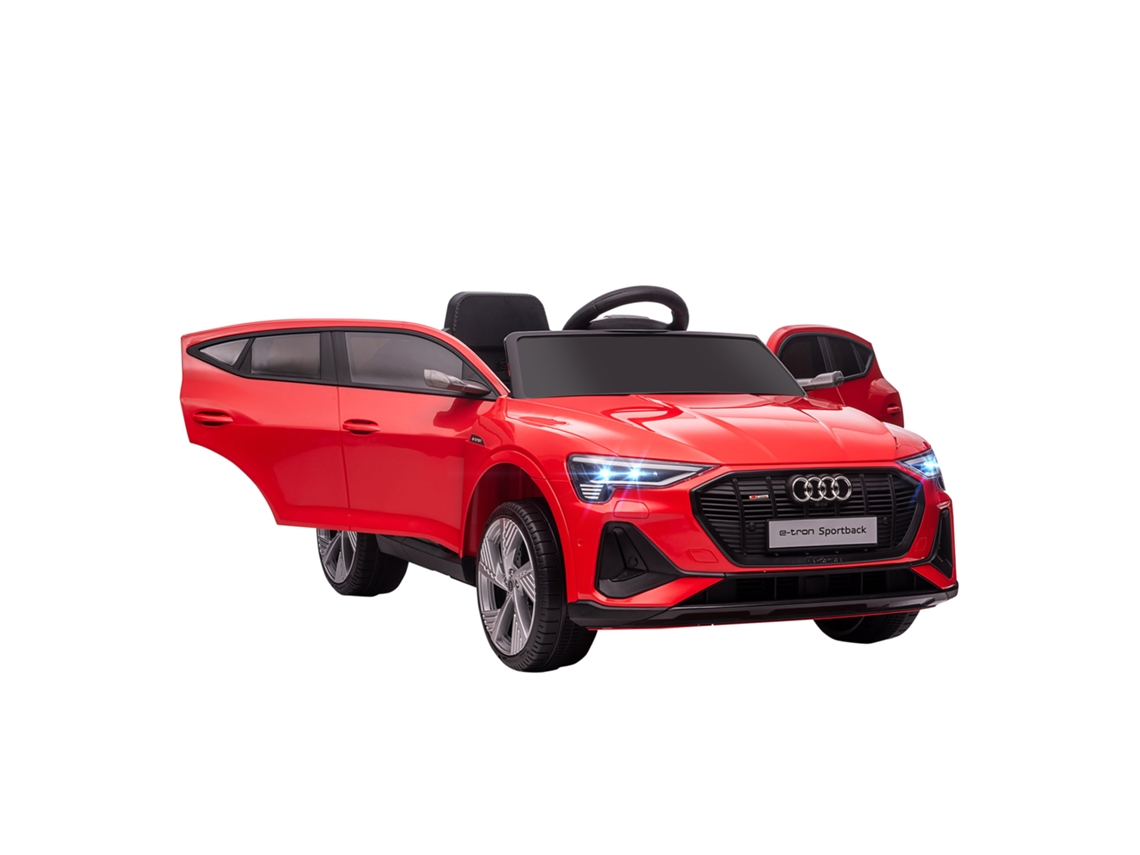 Carro Elétrico Infantil E tron 12v Vermelho (5km/h, Controle Remoto 2.4g, Led, Música, Buzina, Usb/mp3)