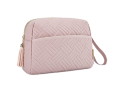 Bolsa de Maquilhagem Espaçosa com Zíper para Viagem Impermeável Organizador de Acessórios RNEMITERY